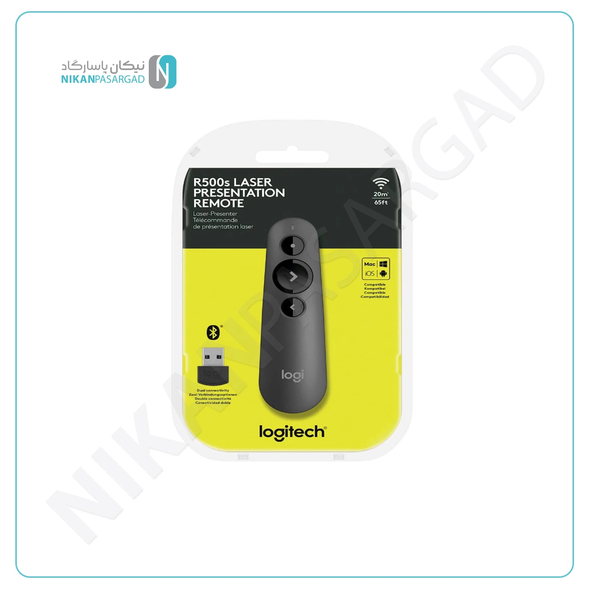 پرزنتر بیسیم لاجیتک مدل Logitech R500s Wireless Presenter — تصویر ۴