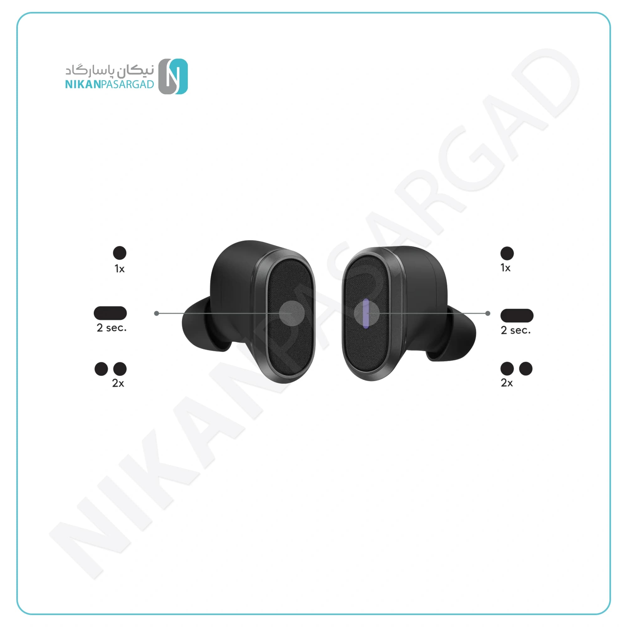 ایرپاد بی سیم لاجیتک مدل Logitech ZONE TRUE WIRELESS — تصویر ۳