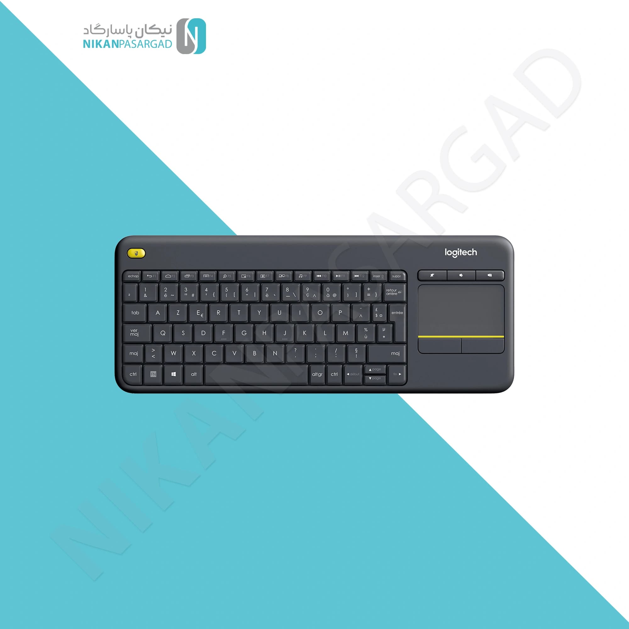 کیبورد بیسیم لاجیتک مدل Logitech K400 Plus