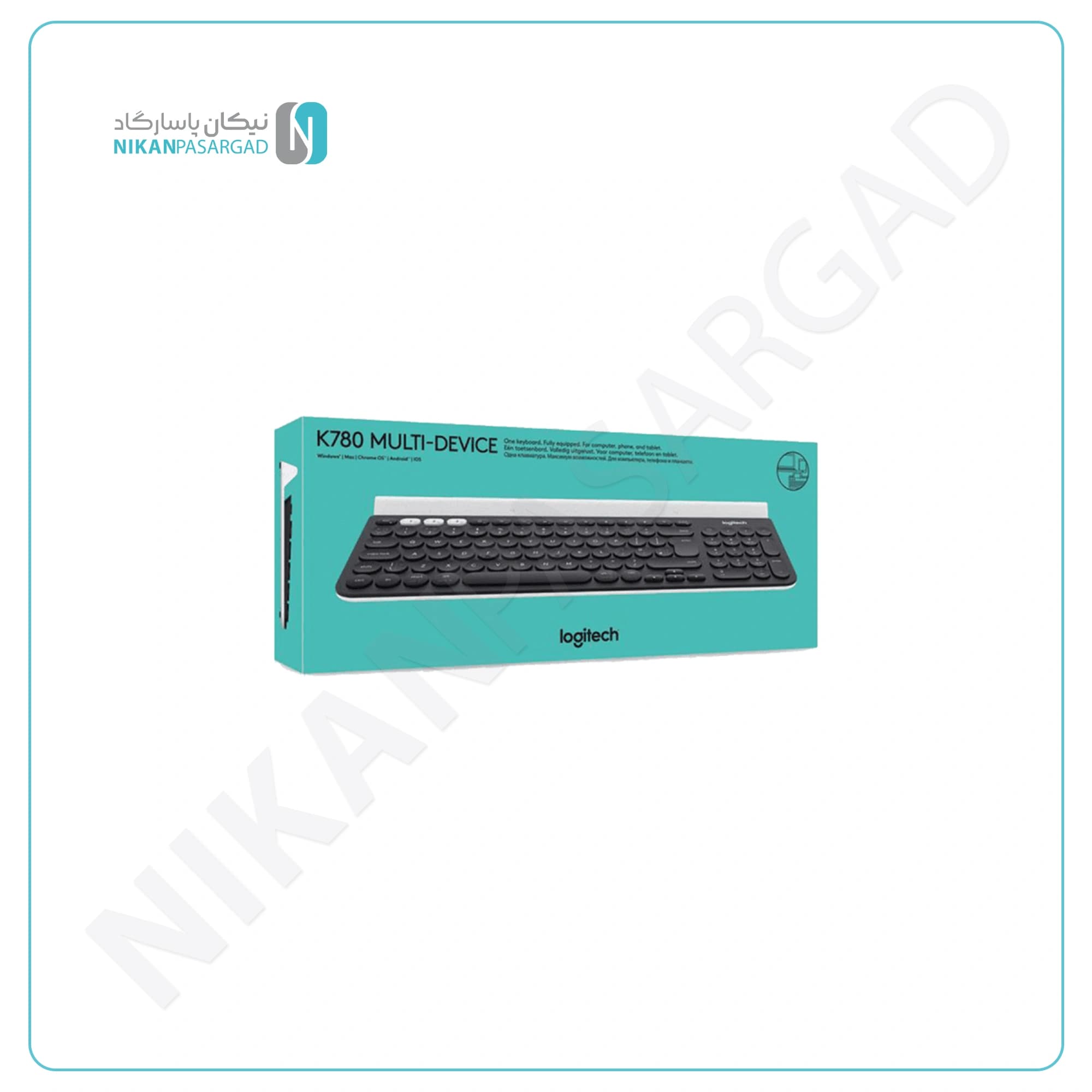کیبورد بیسیم لاجیتک مدل Logitech K780 Multi Device Wireless — تصویر ۳