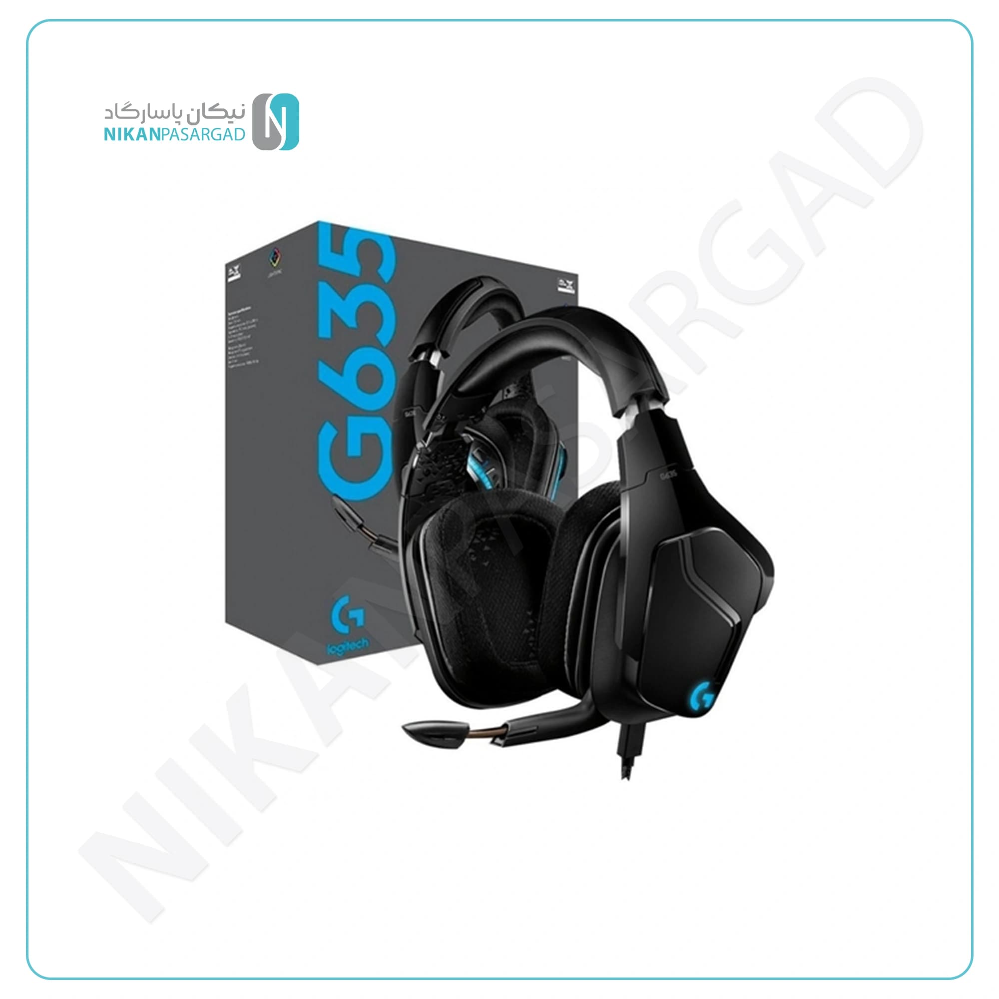 هدست گیمینگ لاجیتک مدل Logitech G635 Wired Gaming Headset — تصویر ۲