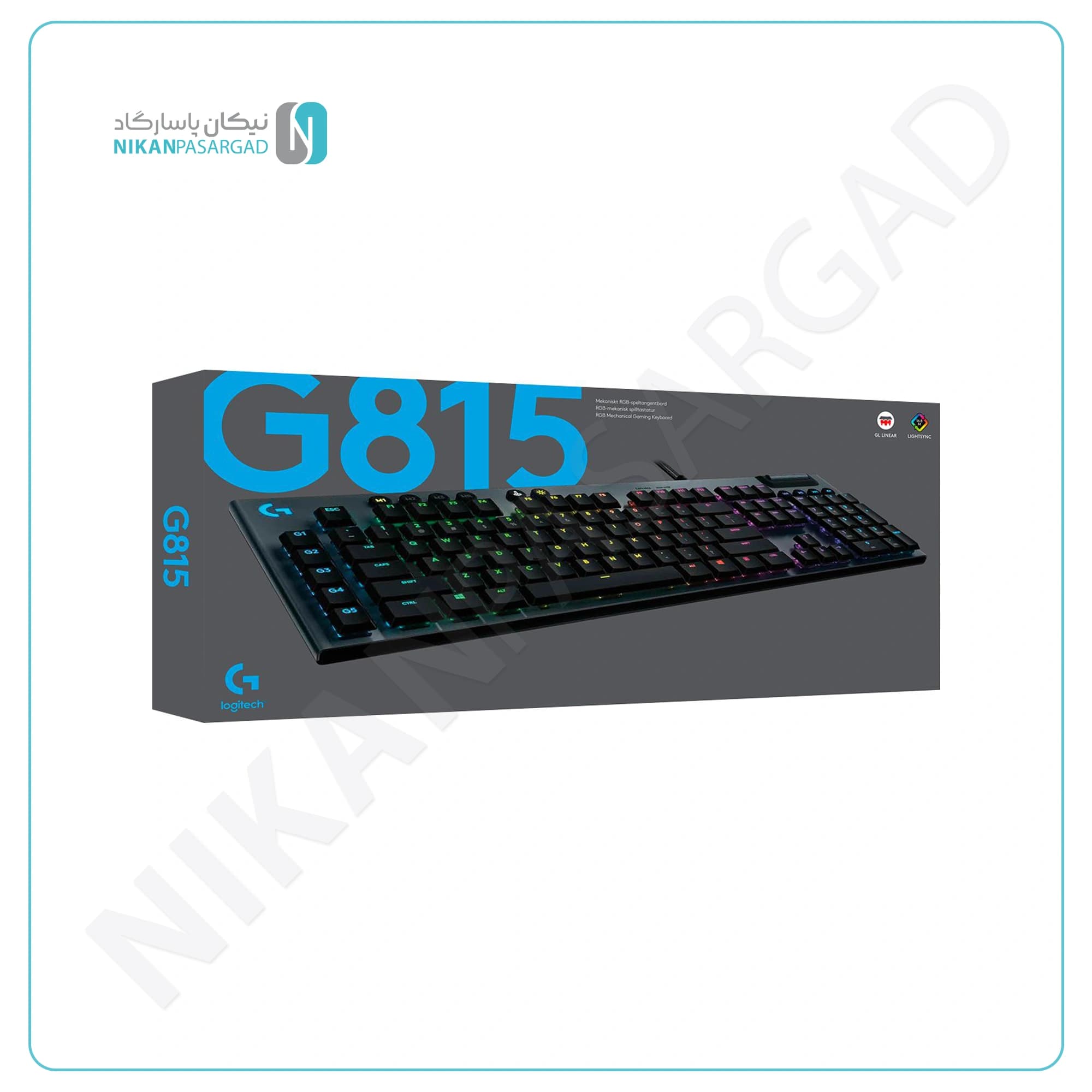کیبورد سیم دار گیمینگ لاجیتک مدل Logitech G815 — تصویر ۳