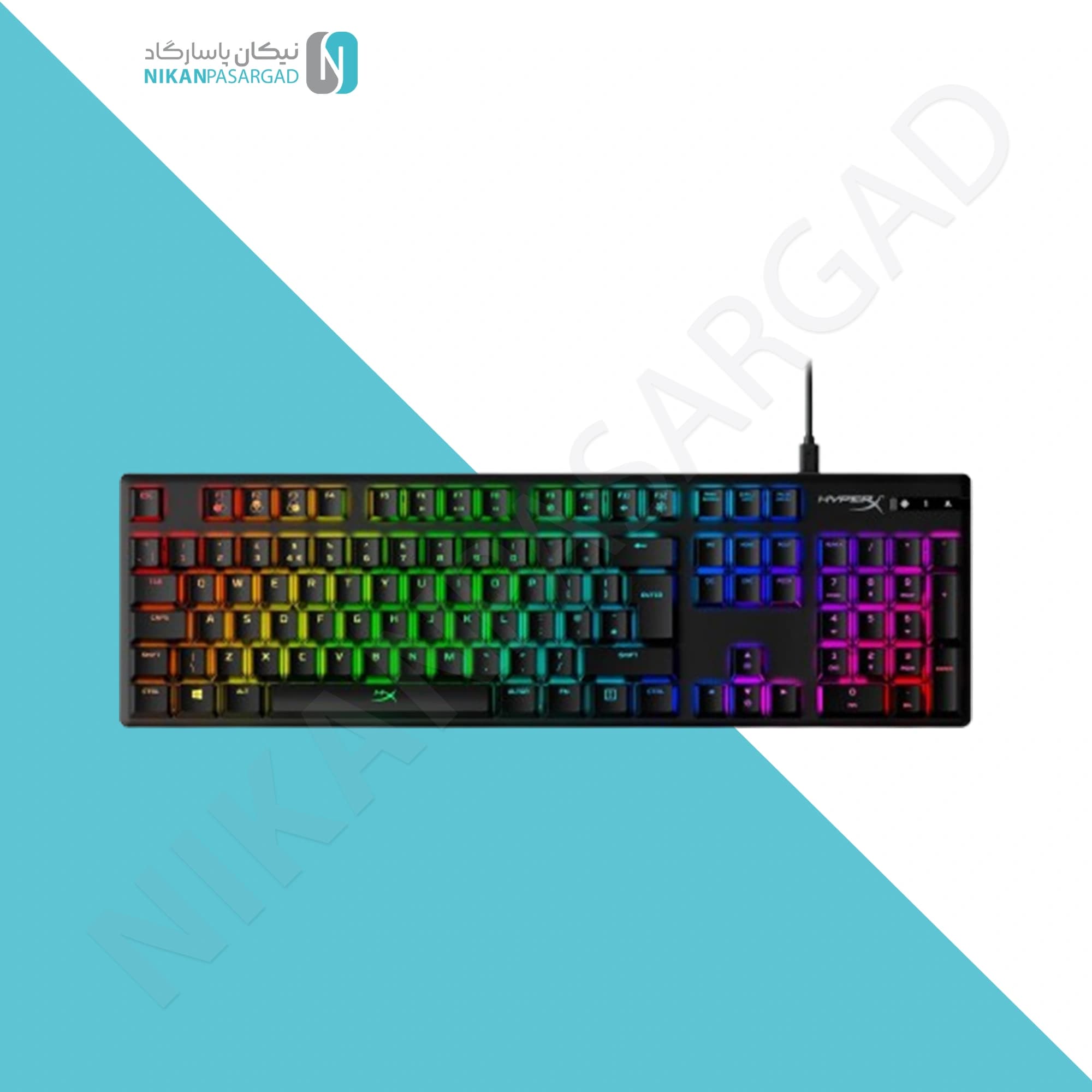 کیبورد گیمینگ هایپر ایکس مدل Hyperx Alloy origins 104