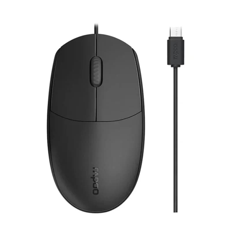 ماوس رپو مدل Rapoo N100C Type-C Wired Mouse — تصویر ۲