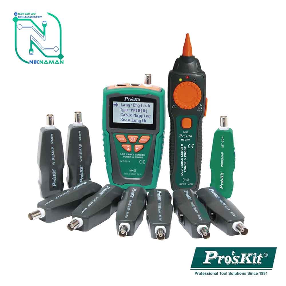 تستر شبکه و زوج یاب پروسکیت (proskit) مدل MT-7071k