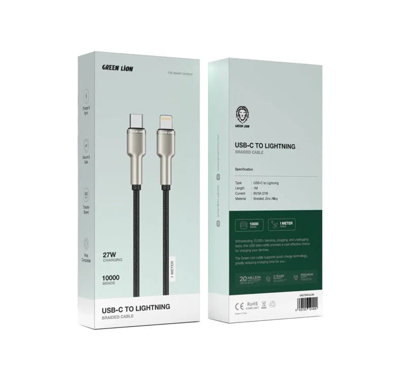 کابل usb-c به lightning گرین لاین — تصویر ۳