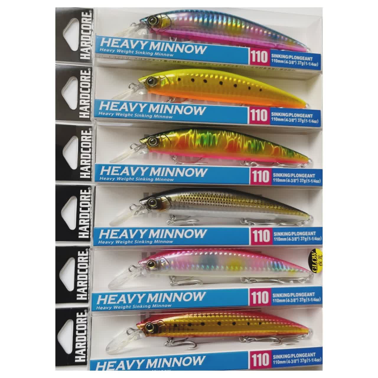 لور ماهیگیری اسپین آب شور Duel Hardcore Heavy Minnow 110S