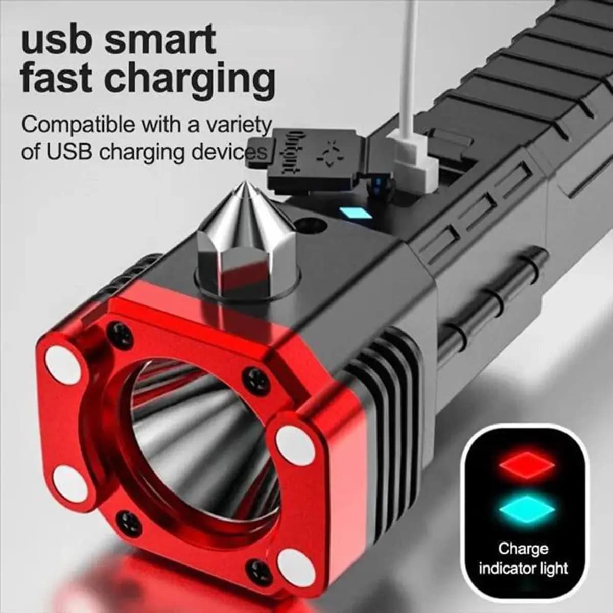 چراغ قوه دستی ۸کاره مدل Led torch — تصویر ۶