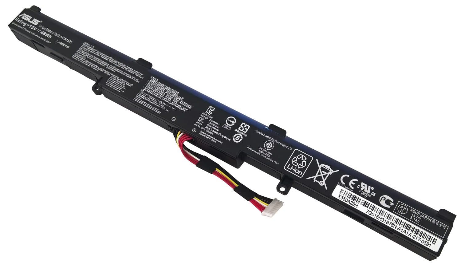 باتری لپ تاپ ASUS N552 / N552V / N552VX / N552VW — تصویر ۲