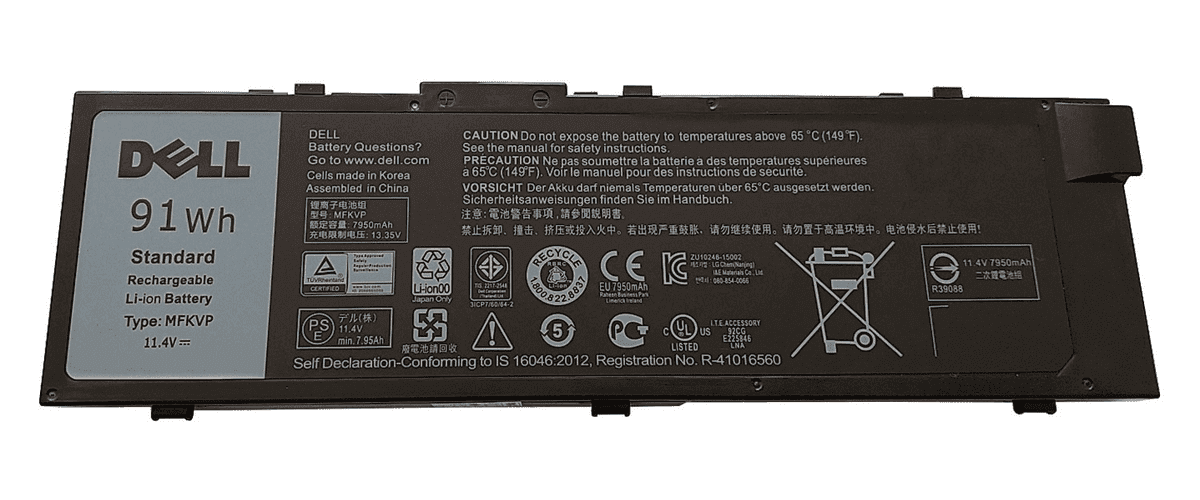 باتری اورجینال لپ تاپ دل Dell Precision 17 7720 — تصویر ۳