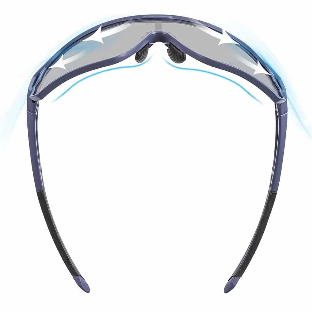 عینک دوچرخه سواری فتوکرومیک راکبراس ROCKBROS Photochromic — تصویر ۸