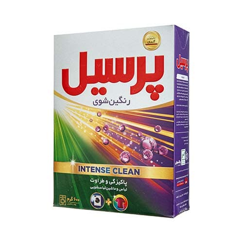 پودر ماشین لباسشویی پرسیل پریمیوم مخصوص لباس‌های رنگی 600گرم — تصویر ۳