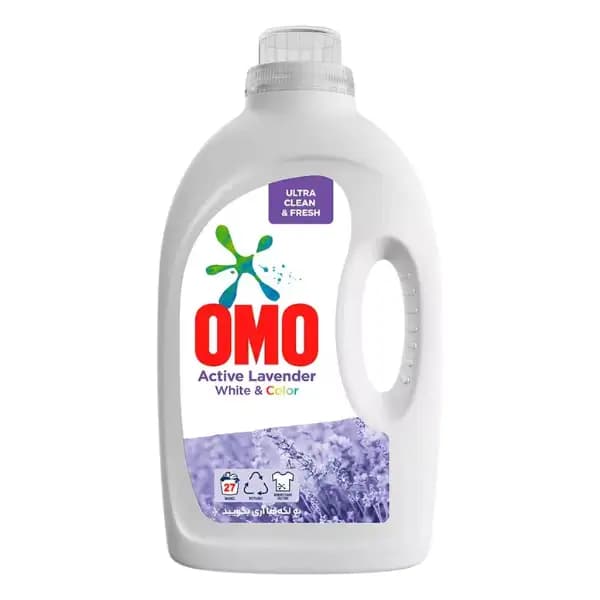 مایع لباسشویی اومو OMO مدل Active Lavender رایحه لوندر وزن 2700 گرم — تصویر ۳
