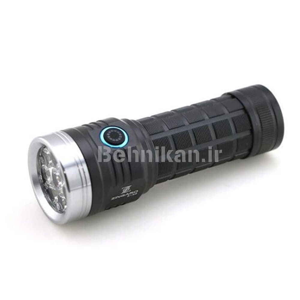 چراغ قوه پلیسی 8 لامپ زینگارو ZINGARO W5185 کد 28514 — تصویر ۲
