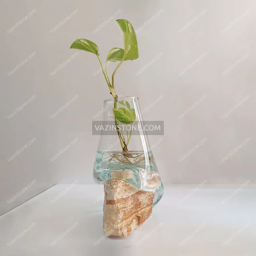 گلدان سنگ و شیشه — تصویر ۵