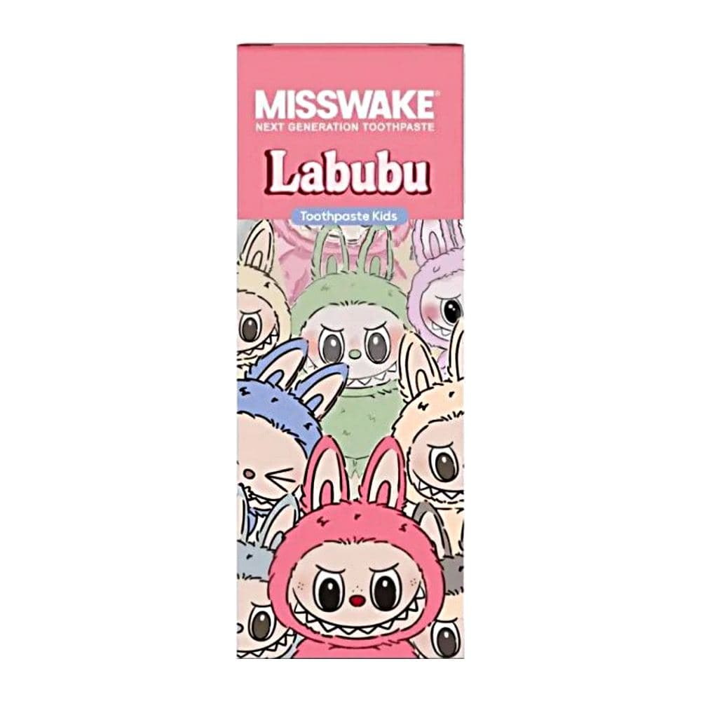 خمیر دندان کودک میسویک Misswake مدل Pink Labubu طعم توت فرنگی حجم 50 میل — تصویر ۲