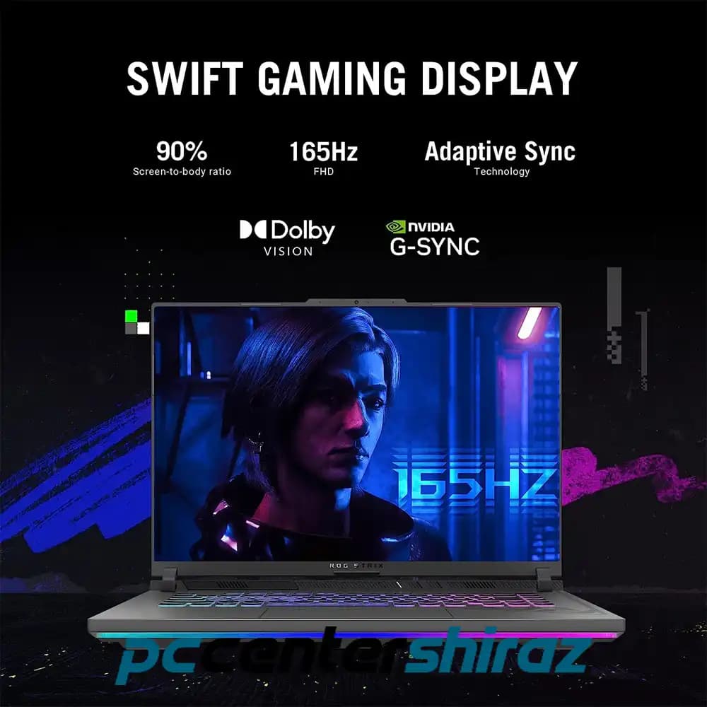 لپ تاپ ایسوس ROG Strix G16 G614JVA i7 13650HX 16G 1TB RTX4060 2023 — تصویر ۴