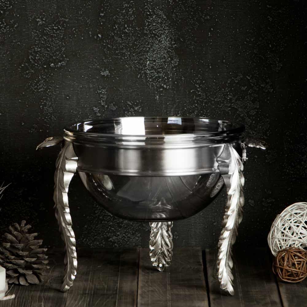سوفله سالاد خوری گرد نیکل سالینو مدل پروانه کد 7007N