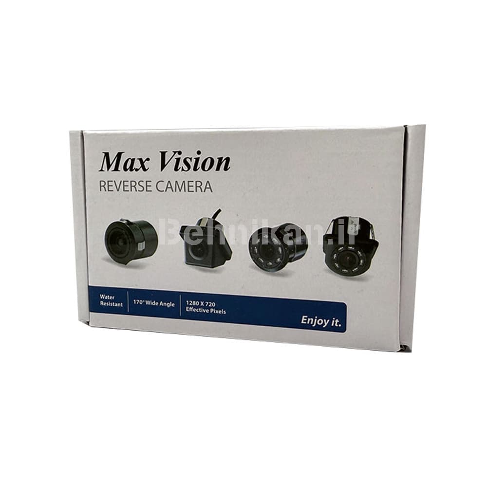 دوربین دنده عقب مکس ویژن مدل CCD-18.5mm 8ir 2in1 black lens کد 58356 — تصویر ۳