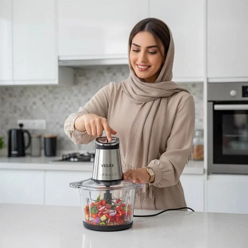 خردکن وگاس مدل VCH1225 ظرفیت ۳ لیتر با ۹ تیغه تیتانیوم — تصویر ۲