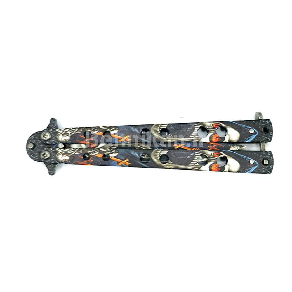 چاقو تاشو سه تیکه طرح اسکلت کد 87655 — تصویر ۵