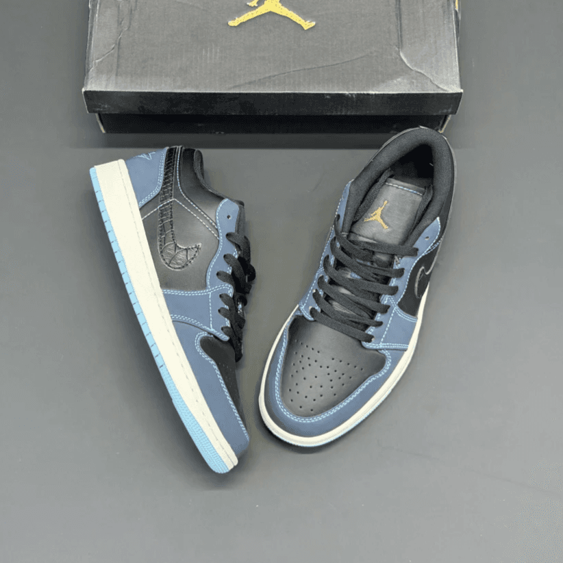 کفش نایک ایر جردن وان لو دارک ابسیدین Nike Air Jordan 1 Low Dark Obsidian — تصویر ۲