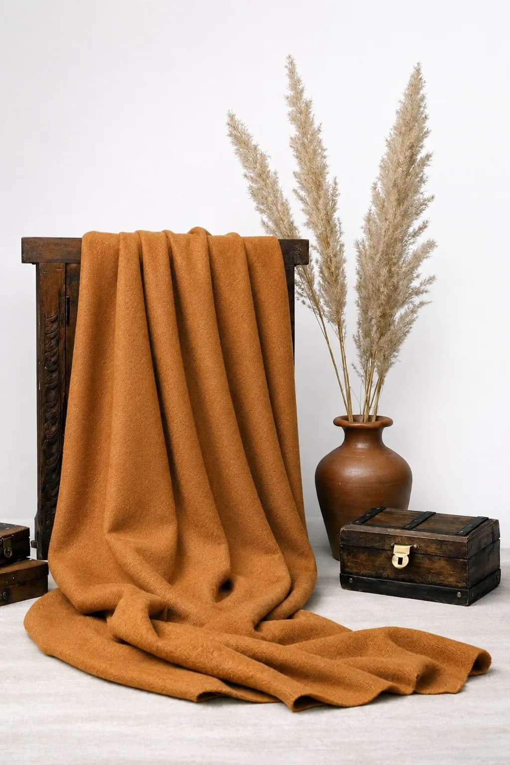 پارچه فوتر عسلی پر رنگ