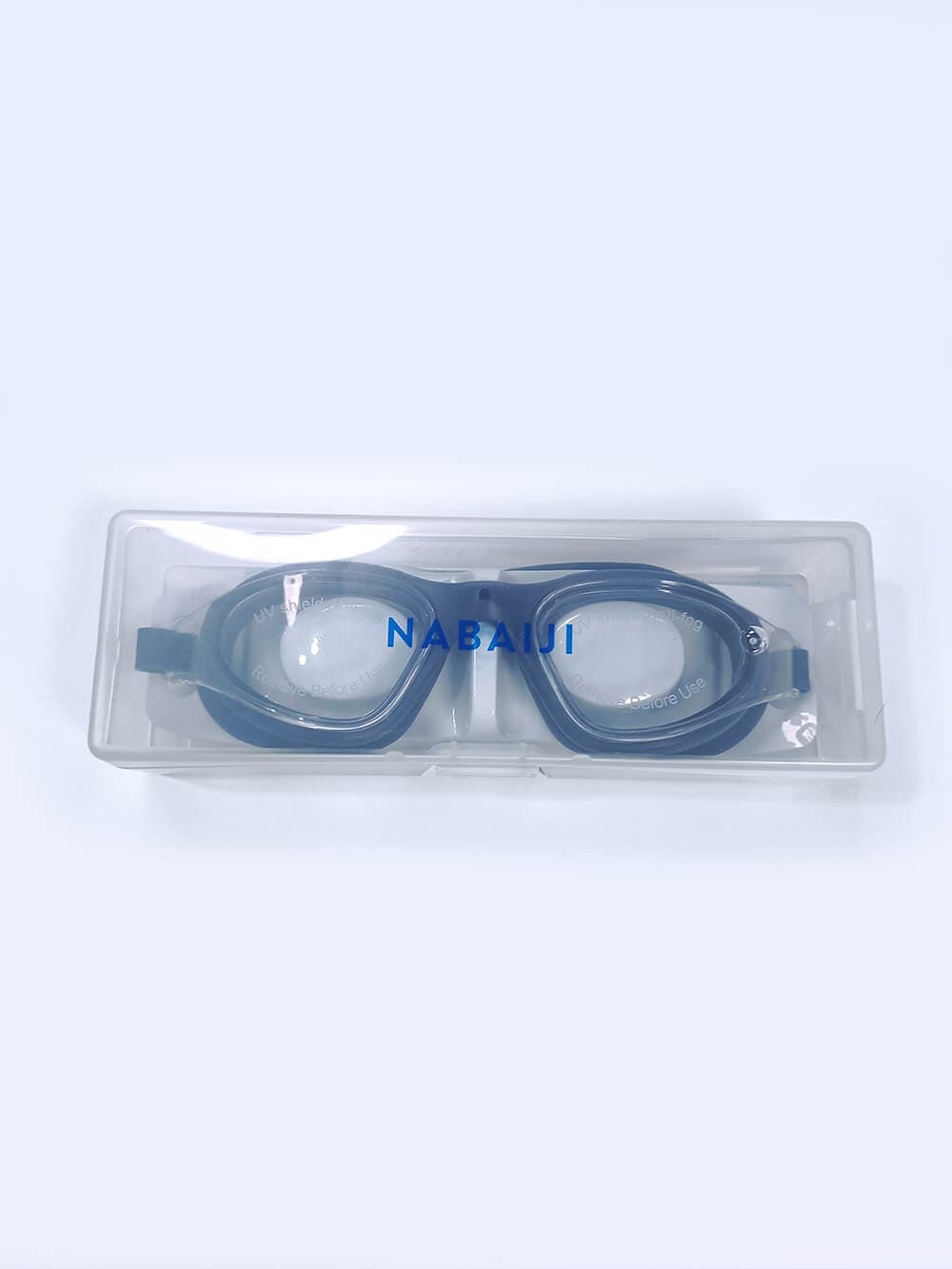 عینک شنا سرمه ای رنگ شیک مارک نابایجی ( Nabaiji ) زنانه و مردانه ضد بخار — تصویر ۷