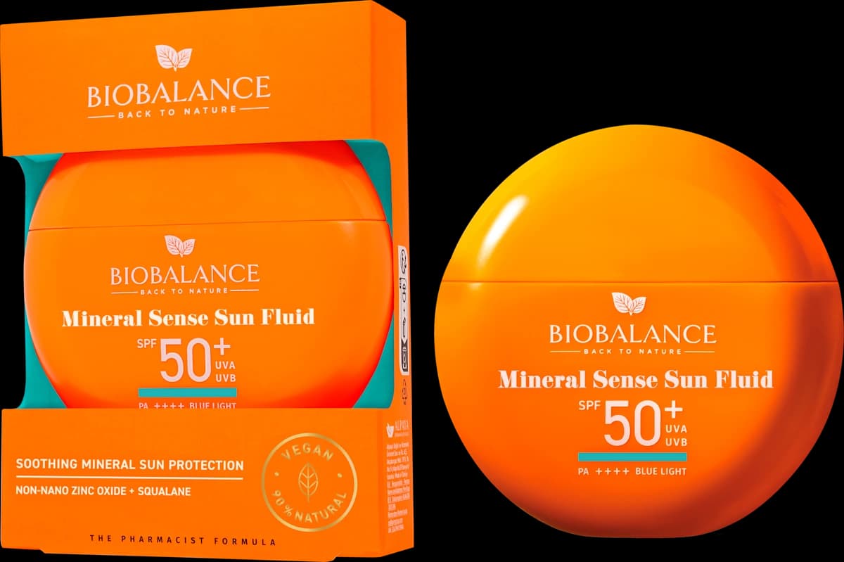 ضد آفتاب بایوبالانس فلوئید مینرال سنس BIOBALANCE Mineral Sense Sun Fluid SPF+50
