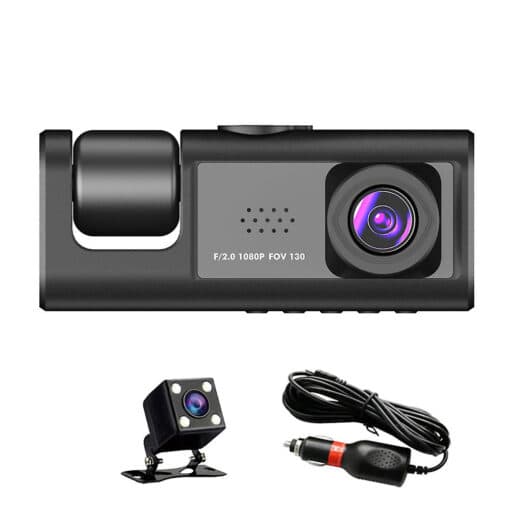 دوربین ثبت وقایع 3 لنزه خودرو وایفای دار مدل 2024 BLACK BOX WIFI کد 12444