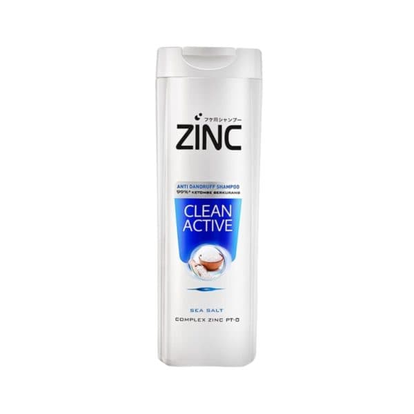 شامپو ضد شوره زینک مدل Clean Active با عصاره نمک دریا حجم 340 میل — تصویر ۵