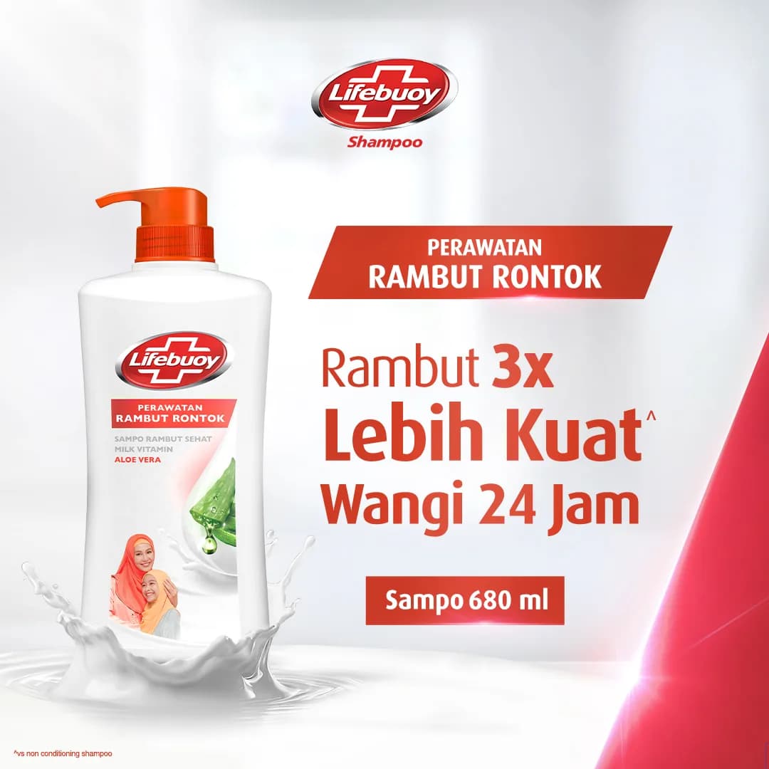 شامپو پمپی لایفبوی lifebuoy مدل ضد ریزش مو anti hair full حجم 680 میل — تصویر ۸