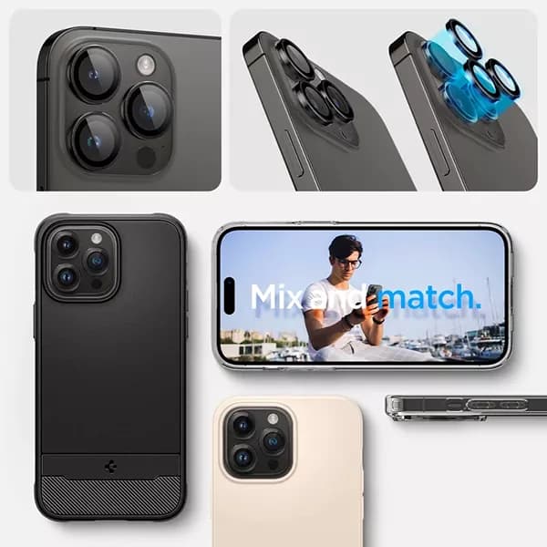 محافظ لنز دوربین اپل iPhone 15 Pro / 15 Pro Max — تصویر ۲