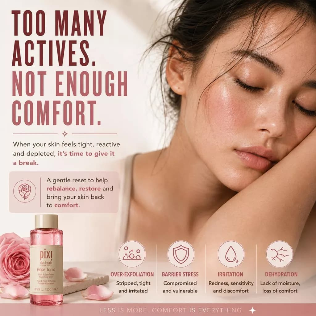تونر صورت پیکسی | حاوی عصاره رز و گل آقطی Rose Tonic — تصویر ۹