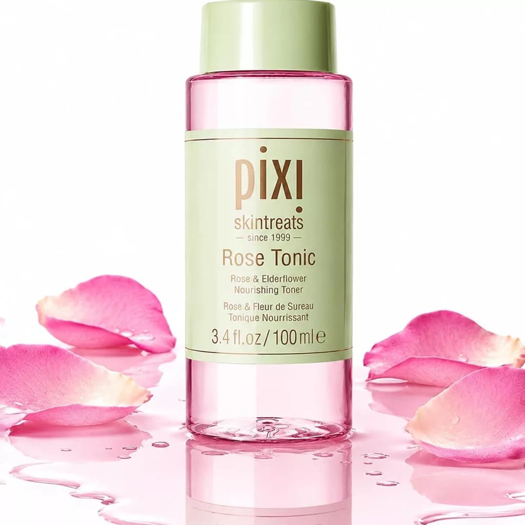 تونر صورت پیکسی | حاوی عصاره رز و گل آقطی Rose Tonic — تصویر ۴