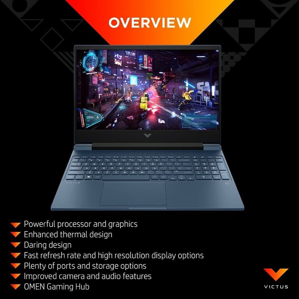 لپ تاپ HP Victus 15 i7 12650H, 16GB Ram, 1Tra SSD, 4GB Nvidia RTX 3050 — تصویر ۶