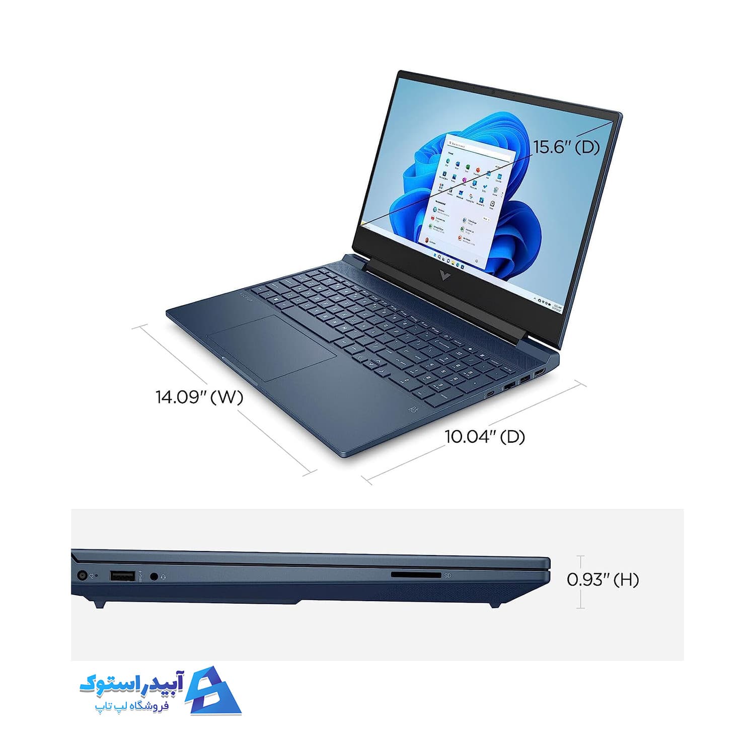 لپ تاپ HP Victus 15 i5 13420H, 16GB Ram,512GBSSD, 4GB Nvidia RTX 2050 — تصویر ۴