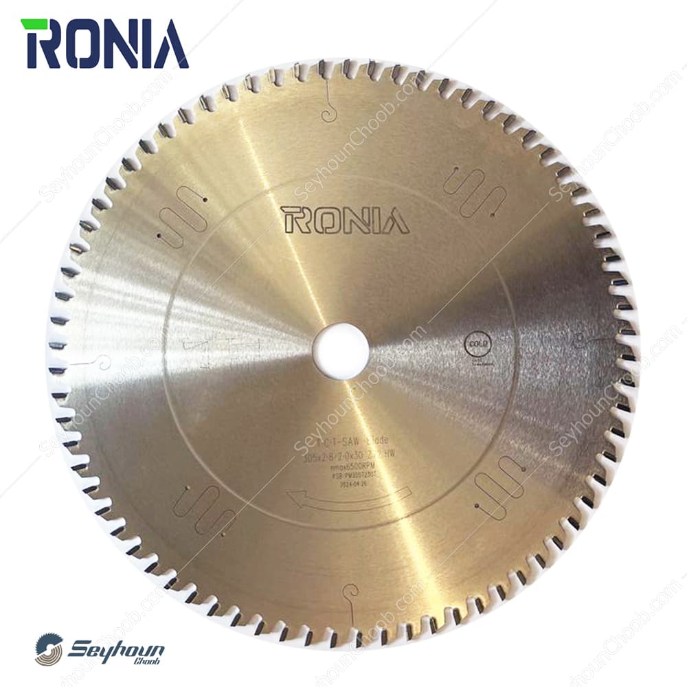 تیغ اره الماسه ام دی اف بر قطر 30.5 سانتی متر 72 دندانه رونیا مدل RONIA RSB-PM3057230T