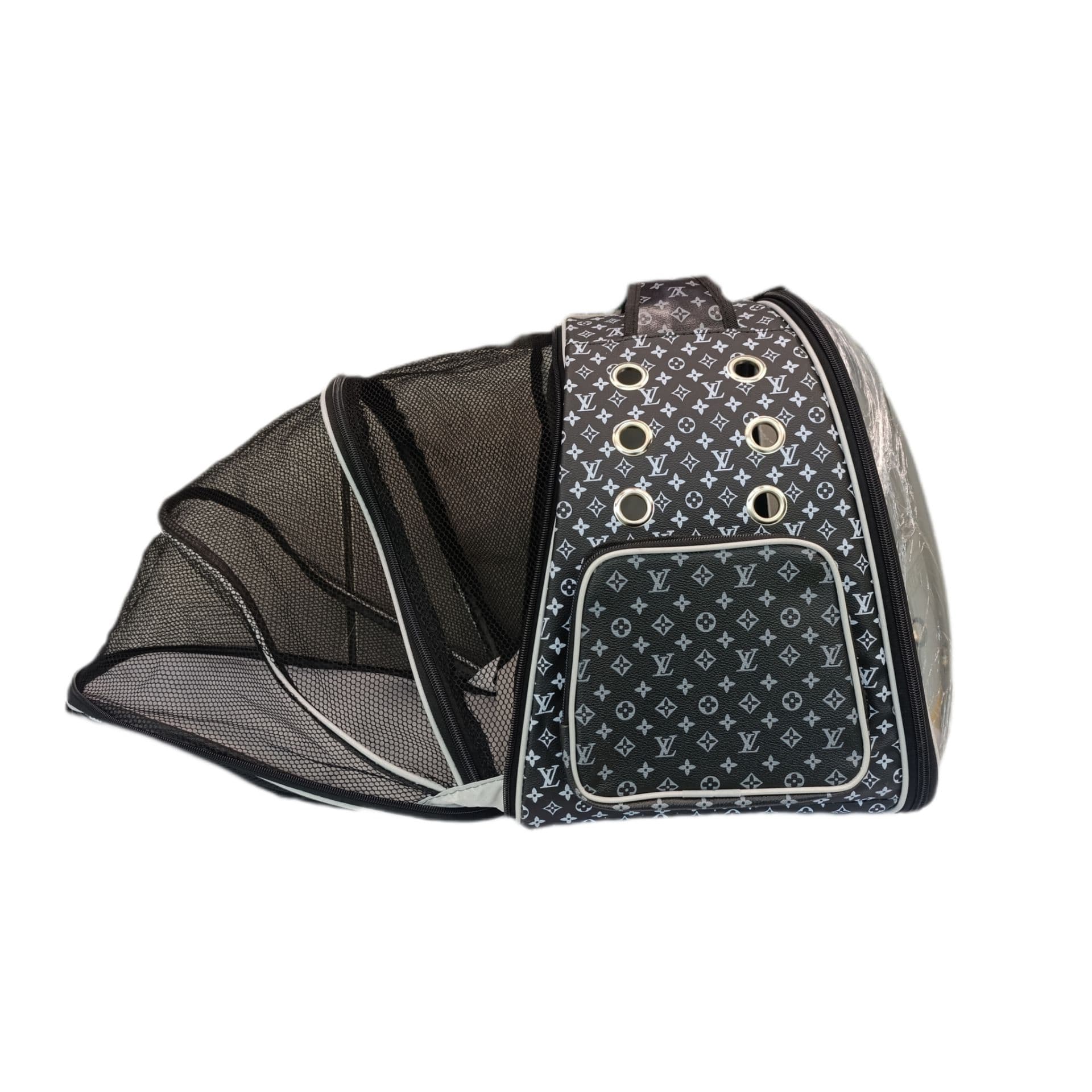 کیف و کوله حمل سگ و گربه و پرنده مدل فضایی چرمی پارکدار