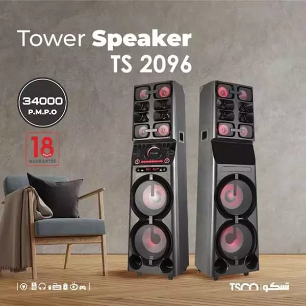 اسپیکر تسکو مدل TS 2096 دو عددی همراه با میکروفون — تصویر ۲