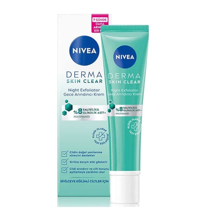 کرم لایه بردار شب نیوآ مدل Derma Skin Clear حجم 40 میل — تصویر ۲