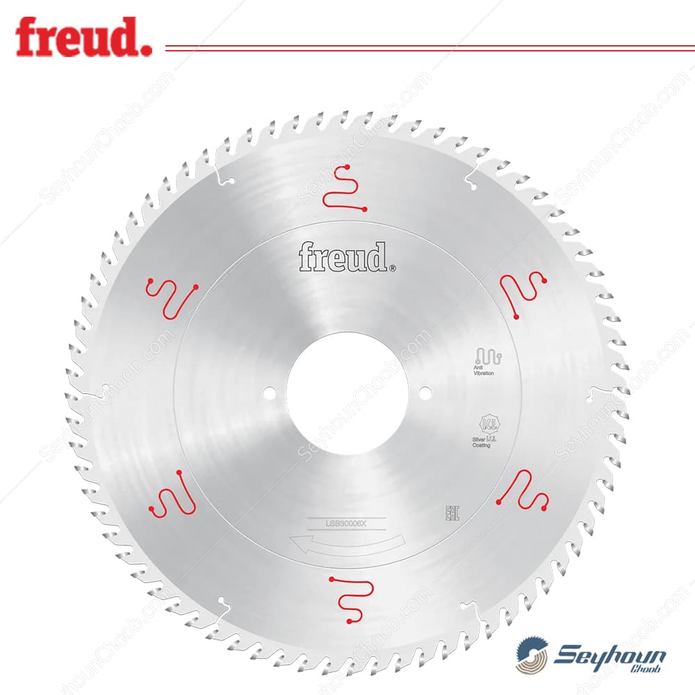 تیغ اره الماسه پانل بر قطر 30 سانتی متر 72 دندانه فرود مدل FREUD LSB30006X
