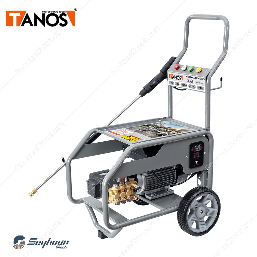 کارواش 220 بار 3500 وات تک فاز تانوس مدل TANOS HPW-01-220