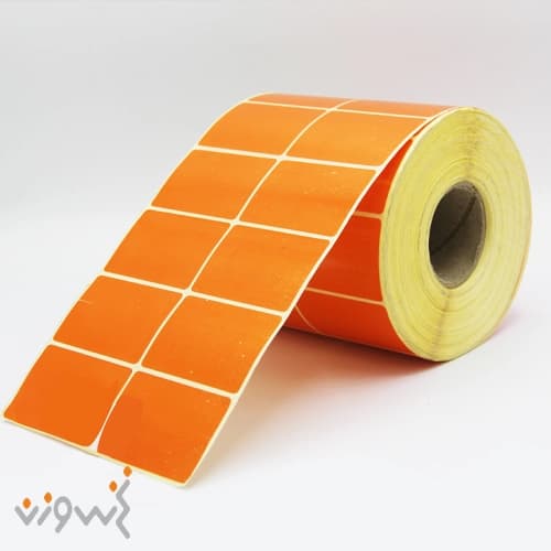 لیبل کاغذی دو ردیف دیجیکالا PVC نارنجی 51*34 — تصویر ۲
