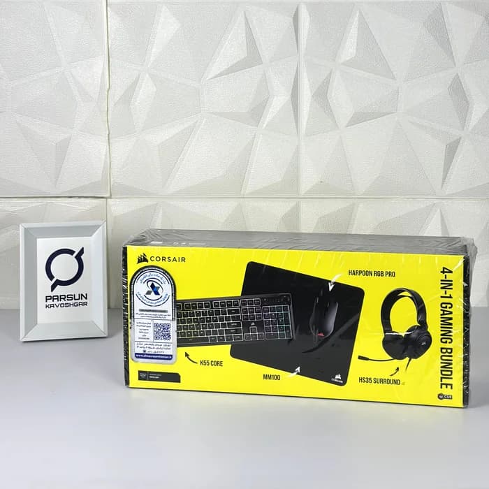 ست گیمینگ ماوس کیبورد هدفون کورسیر Corsair K55 RGB — تصویر ۳