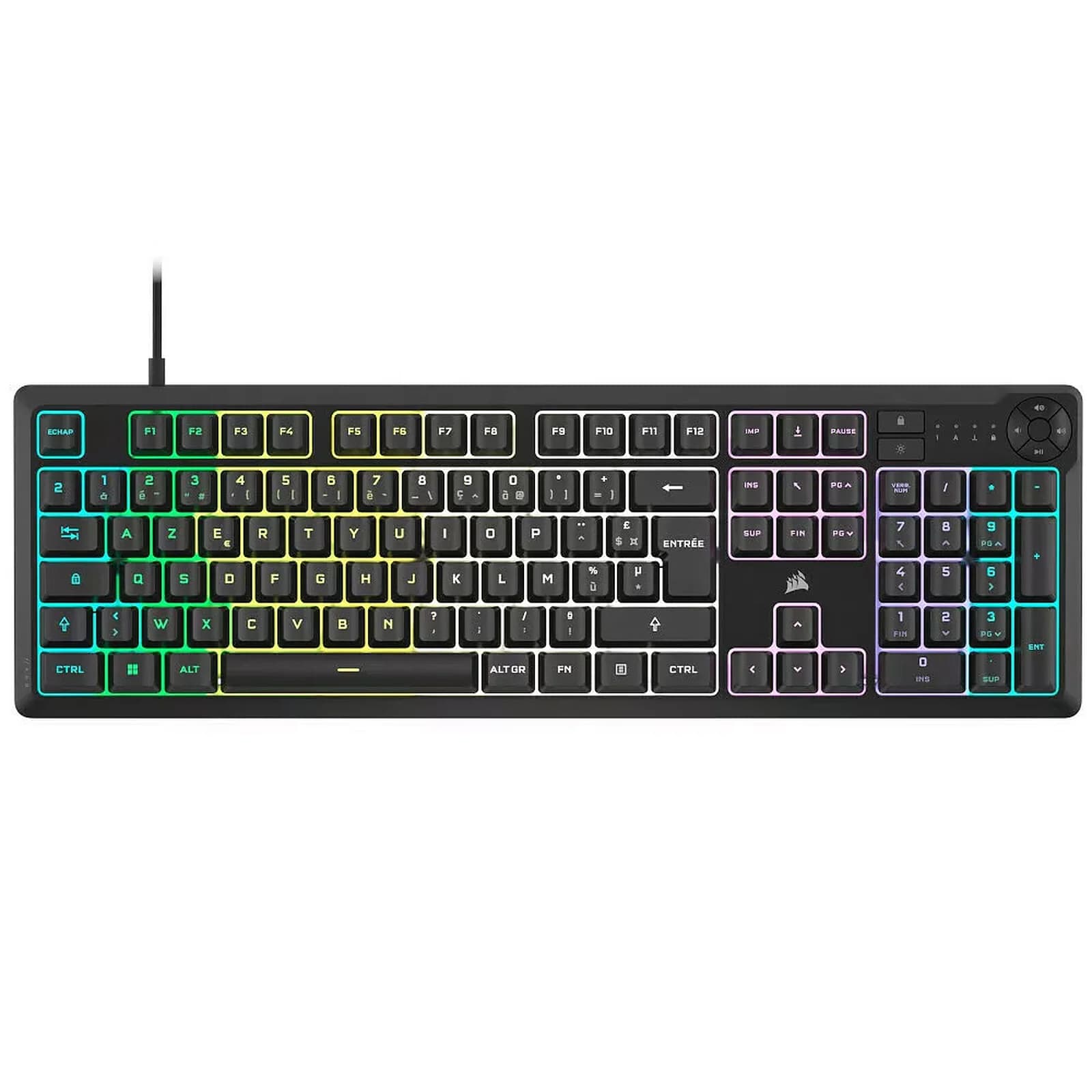 ست گیمینگ ماوس کیبورد هدفون کورسیر Corsair K55 RGB — تصویر ۴