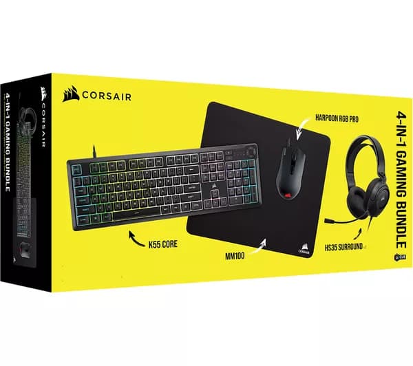 ست گیمینگ ماوس کیبورد هدفون کورسیر Corsair K55 RGB — تصویر ۲