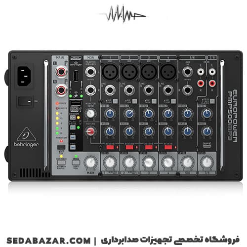 behringer PMP500MP3 پاور آمپلیفایر پرتابل — تصویر ۳