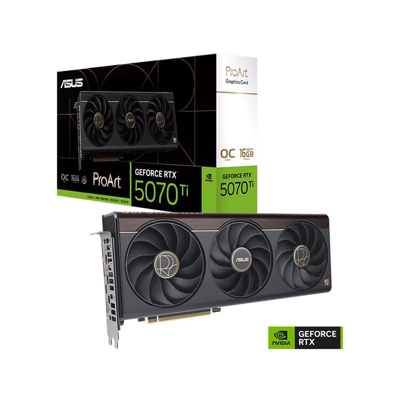 کارت گرافیک ایسوس مدل ProArt GeForce RTX 5070 Ti OC Edition 16GB GDDR7