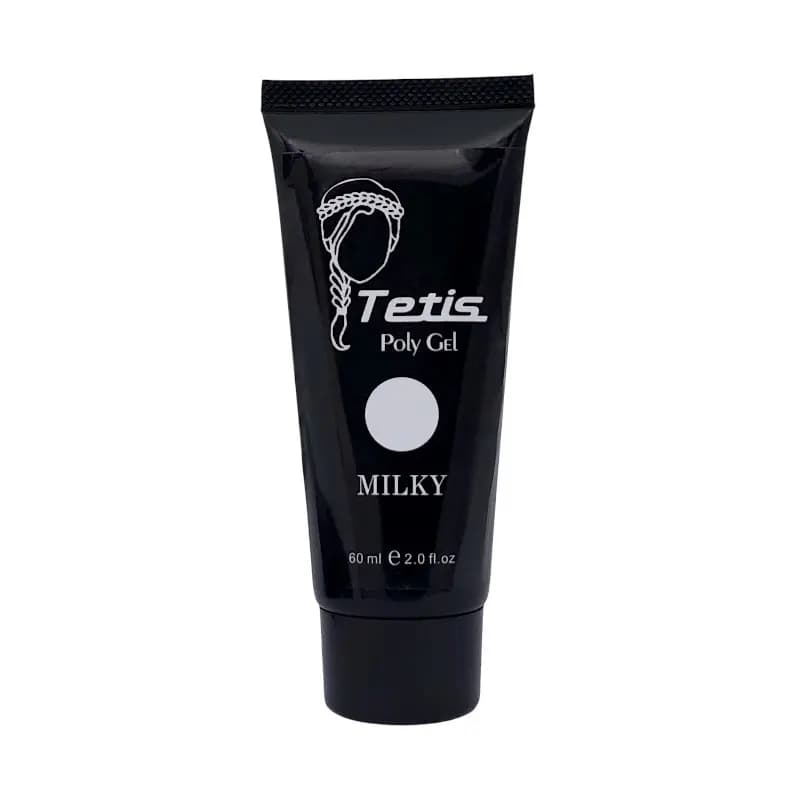 پلی ژل کاشت ناخن تتیس Tetis | رنگ MILKY | حجم ۶۰ میل